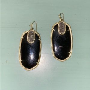 Kendra Scott Black Elle earrings